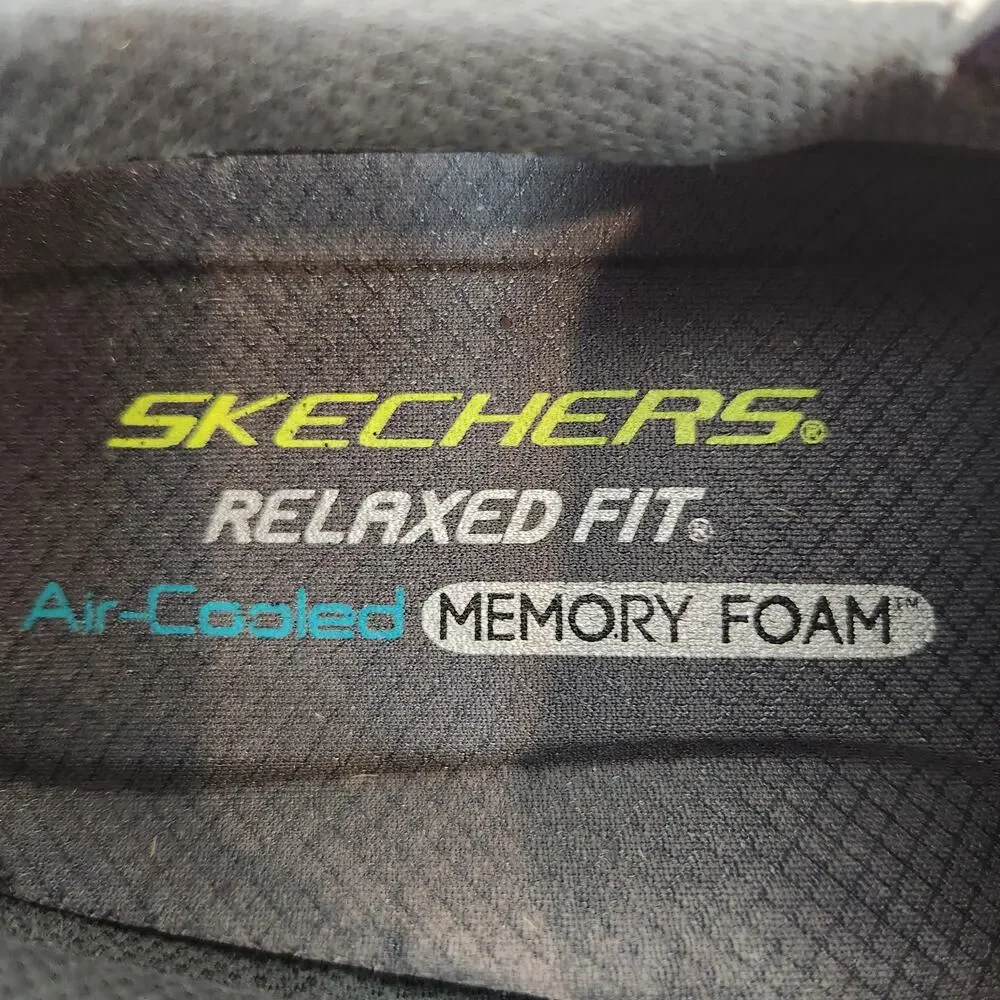Skechers Equalizer Memory Foam Men's Slip On Sneakers Mesh Textile Gray Size 9